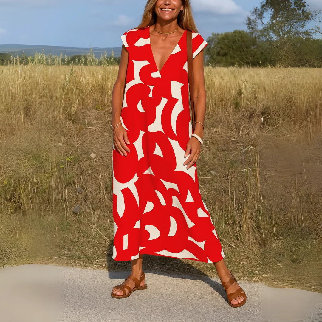 Magda - Vestido Fluido Con Escote En V