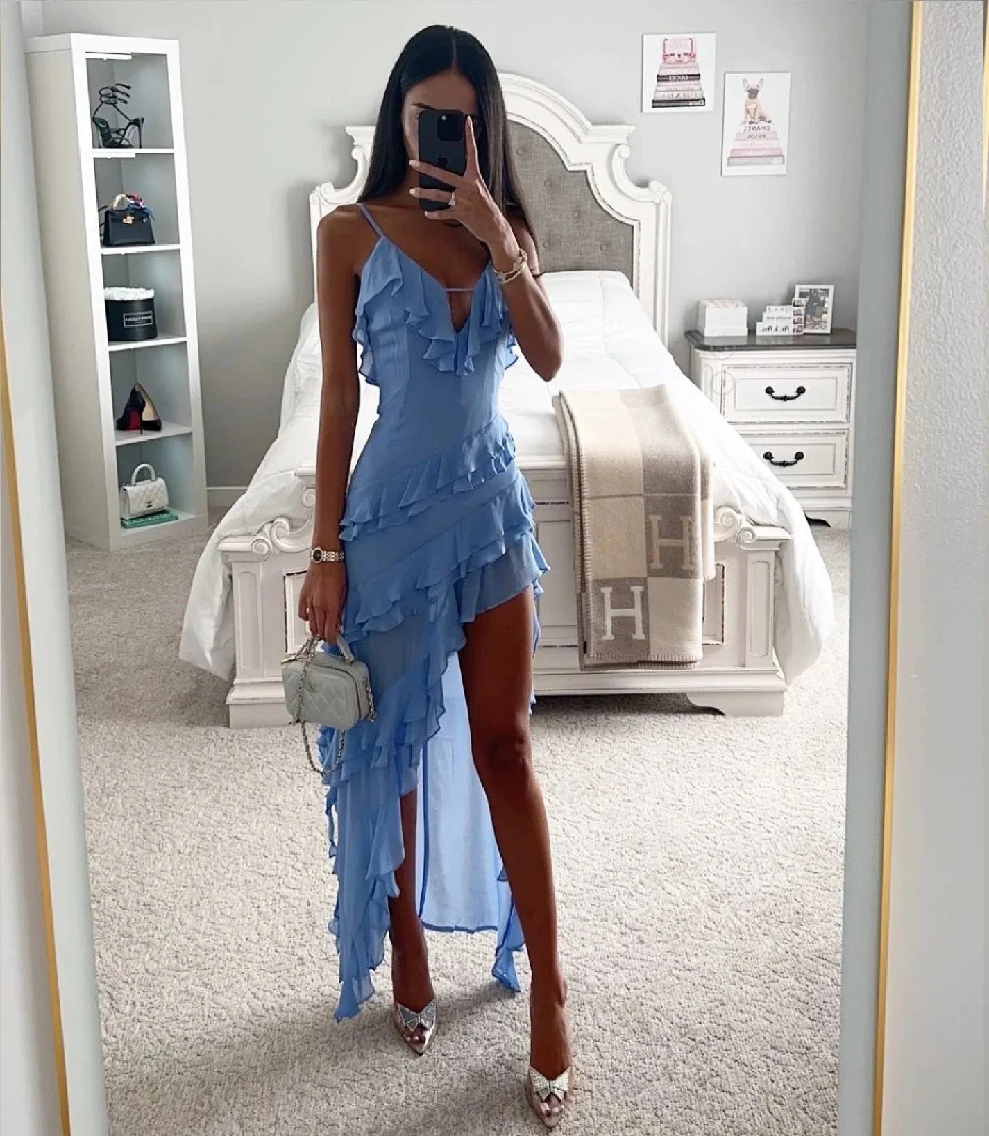 Jana | Wrap Maxi Dress with Ruffle Detail