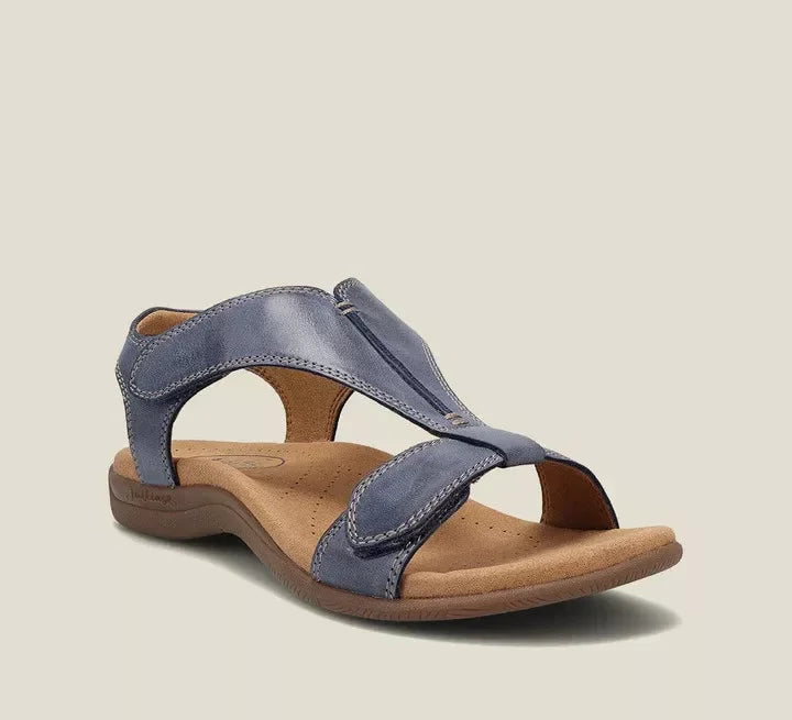 Women's Orthopedic Leather T-Strap Sandals – Arch Support