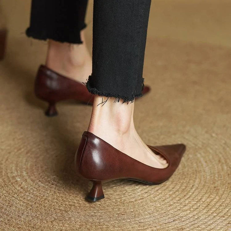 Serane | Leather Heels