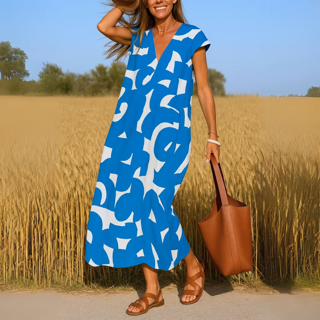 Magda - Vestido Fluido Con Escote En V