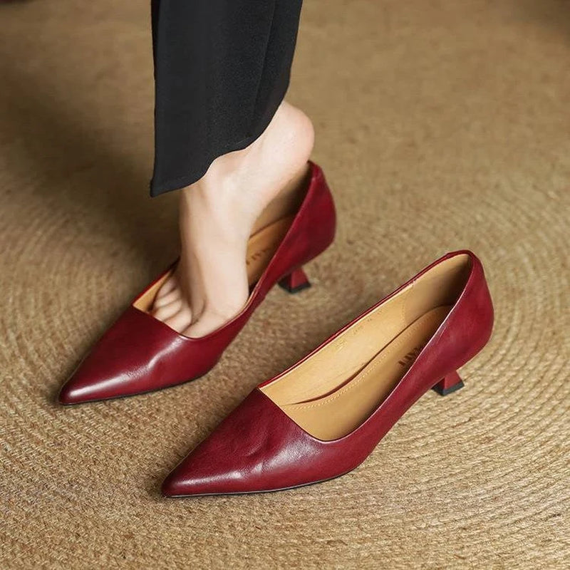 Serane | Leather Heels